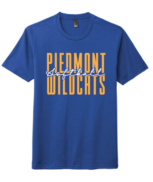 Piedmont Softball Adult T-shirt 2