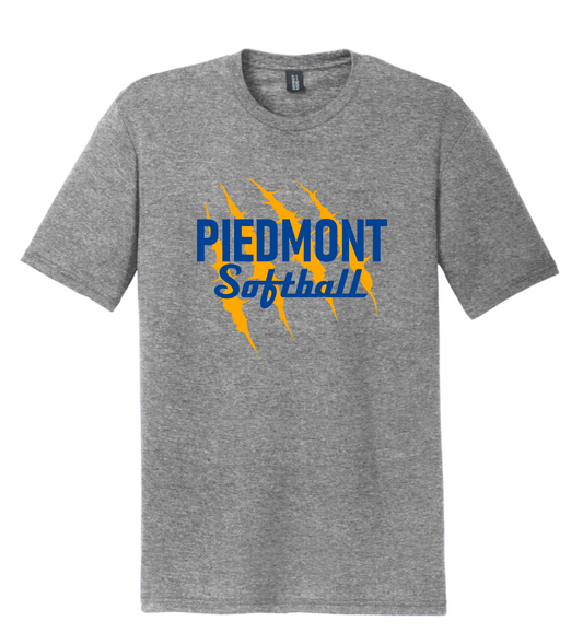 Piedmont Softball Claws Adult T-Shirt