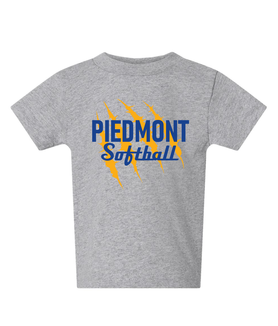 Piedmont Softball Claws Tiny Fans T-Shirt