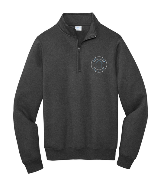 Porch & Gable Adult Port & Co 1/4 Zip Sweatshirt -PC850Q