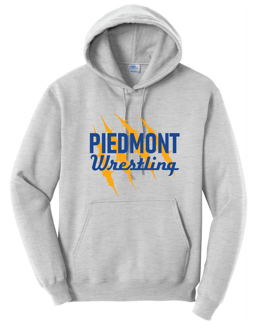 Piedmont Wrestling Claws Adult Hoodie