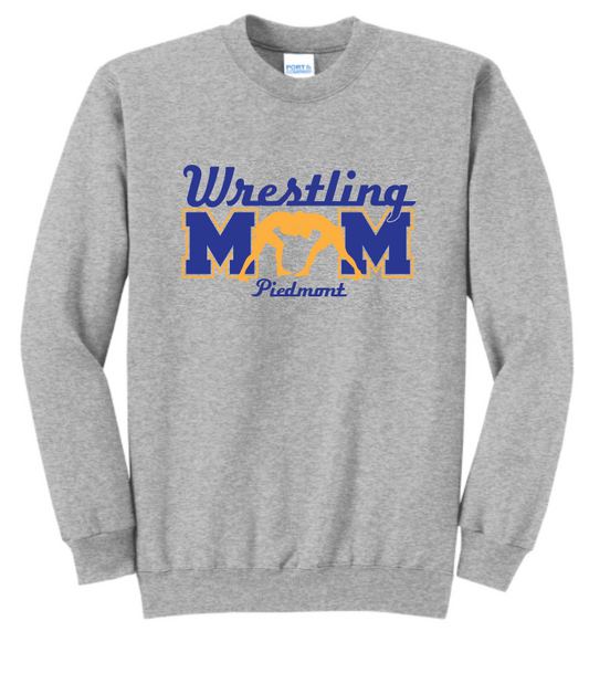 Piedmont Wrestling Mom Crewneck Sweatshirt