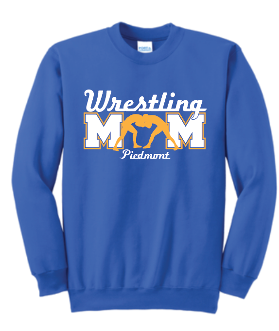 Piedmont Wrestling Mom Crewneck Sweatshirt