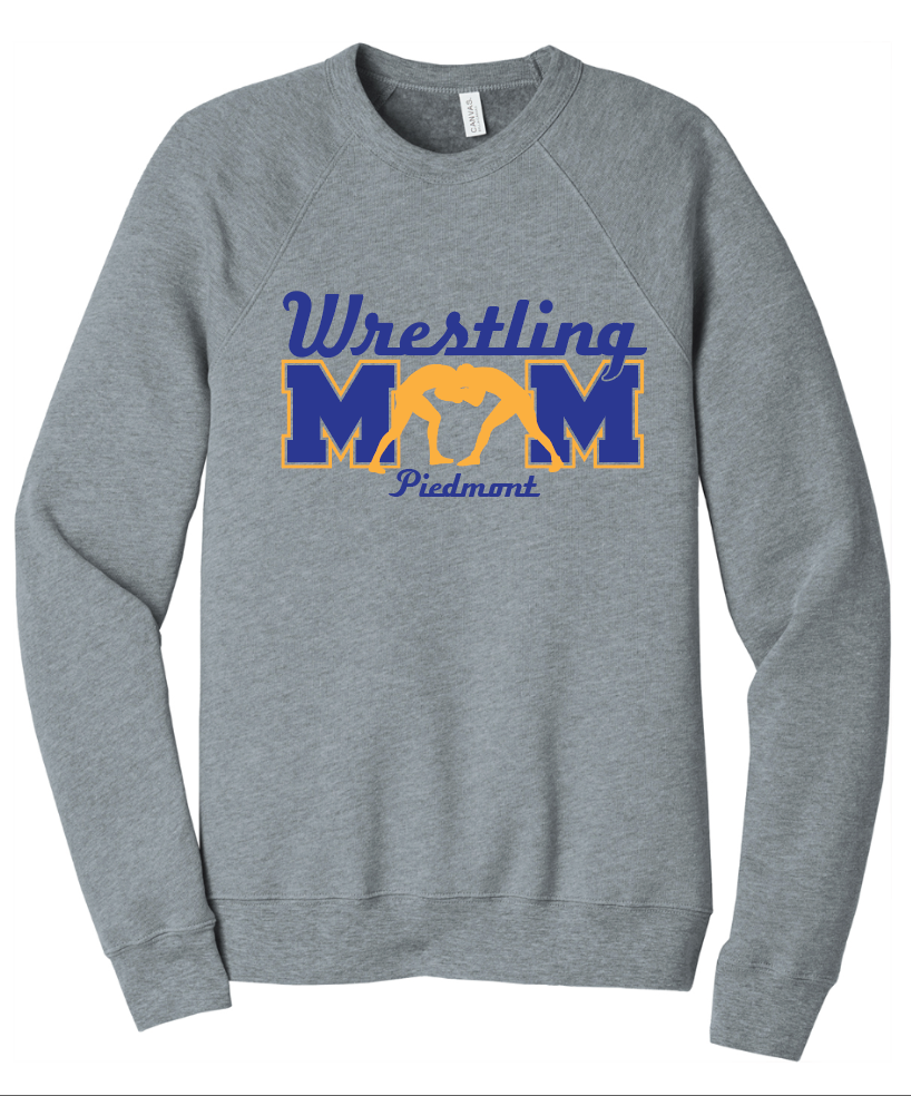 Piedmont Wrestling Mom Crewneck Sweatshirt