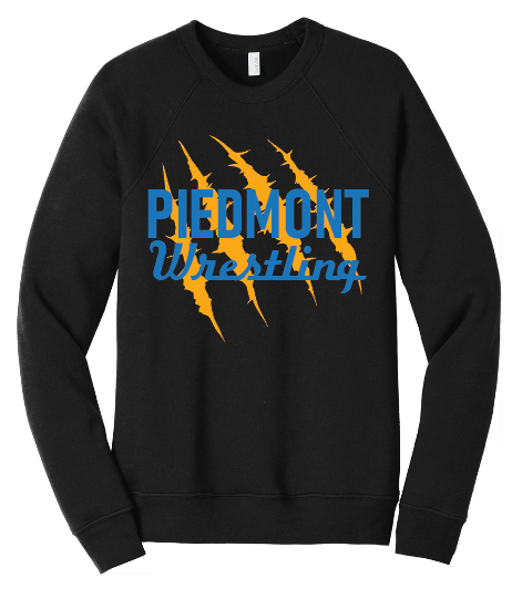 Piedmont Wrestling Claw Youth Crewneck Sweatshirt