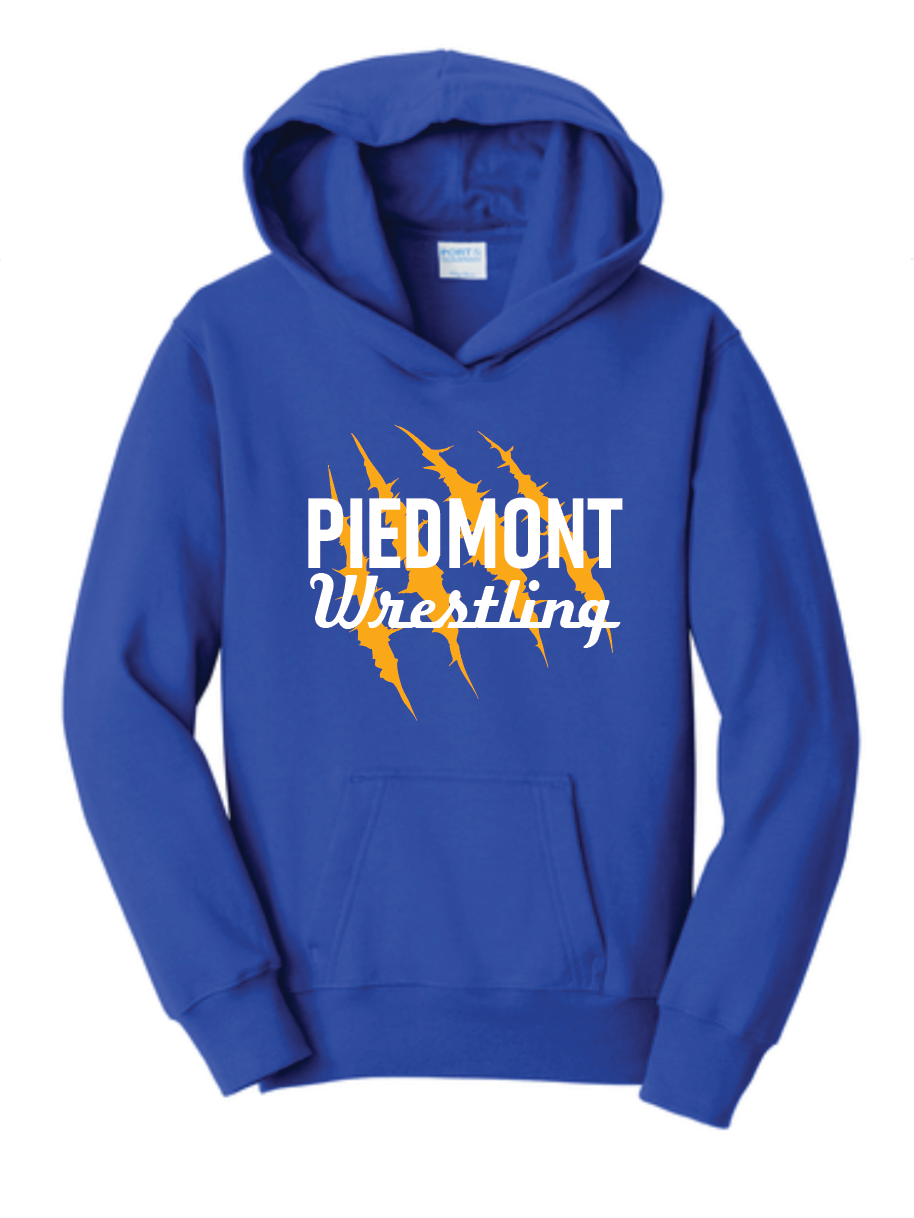 Piedmont Wrestling Claws Youth Hoodie