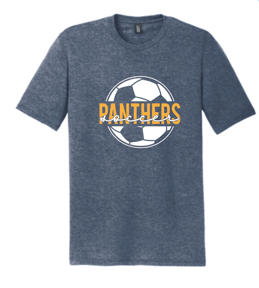 PANTHERS SOCCER BALL TEE Adult T-Shirt